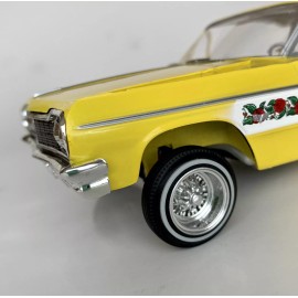 Unbranded 1:25 3d Printed Wire Wheel Cragar "Star Wire" Style Deep Dish Wheel/Tire Set.