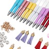 12PCS Beadable Pens Kit Bright Colors DIY Making Beaded Ballpoint