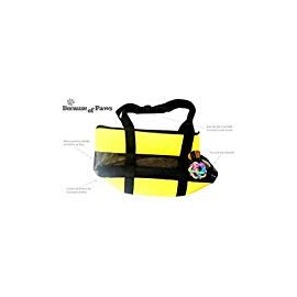 Because of Paws 17" Soft Sided Cat and Dog Pet Carrier Bag for Travel with Bonus Toy Ball - Ideal and Compatible for Small Cats and Dogs - Versatile and TSA Airline Approved