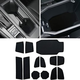 YUJIANQ Center Console Liner Mats for Honda Accord 2023 2024 Accessories Cup Holder Insert, Door Pocket Liners 13-PCS/Set (Black)