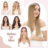 Tess Clip-In Extensions, Like Real Hairpieces, 8 Wefts, 18 Clips,