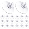 Zopeal 20 Pcs Adhesive Suction Cups Bulk with Screws Nut