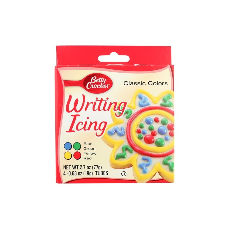 Betty Crocker, Writing Icing Classic Colors, 2.7 Oz