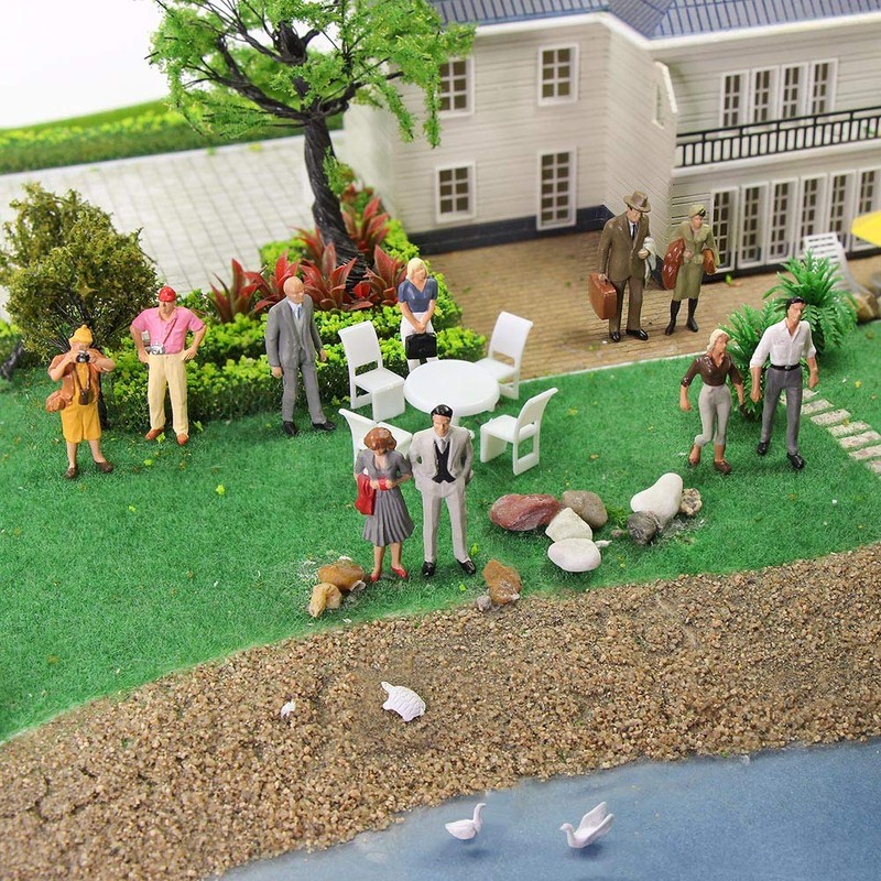 60 Pieces Human Doll Character Human Figure Painters 1:43 Railway