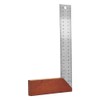 250mm Right Angle Ruler Multi Function Mahogany Thickened Measuring Ruler