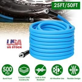 iMounTEK Garden Hose Flexible Heavy Duty PVC Water Hose Solid Construction Leak-Resistant Kink-Free All-weather Burst 500PSI Non-Expanding 5/8"(25FT)