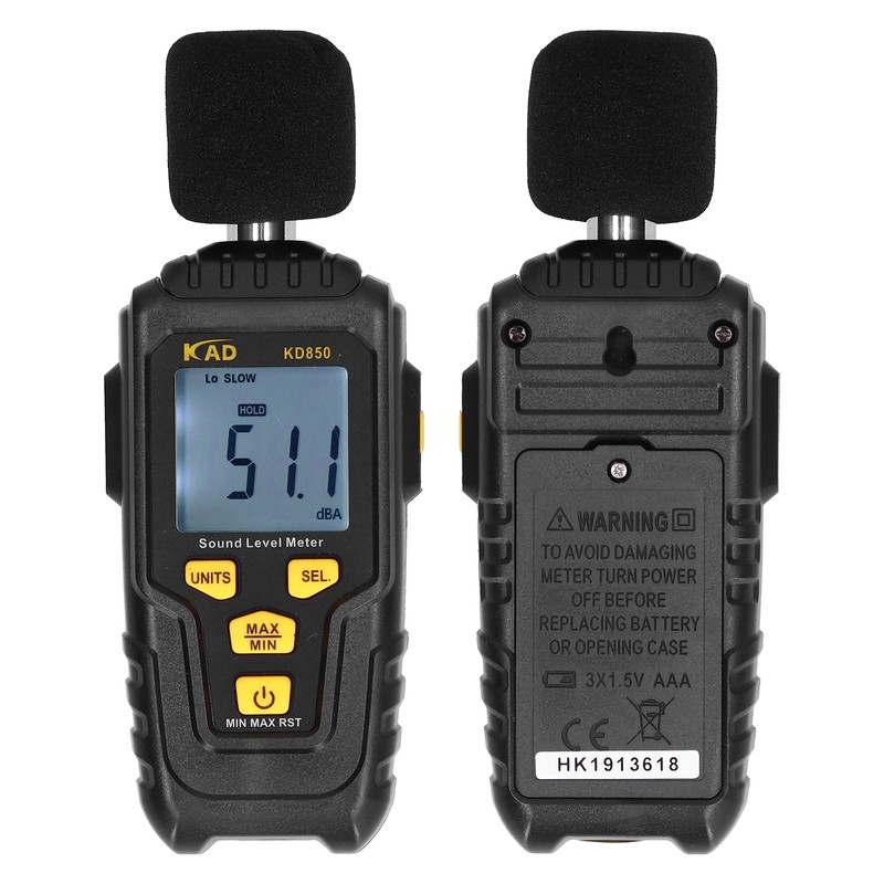 Multifunction Sound Level Meter Decibel Monitor Temperature Tester Environmental InstrumentKD850