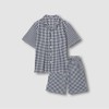 JAJU [JAJU] Men's Seersucker 5-part Pajama Set_Light Navy