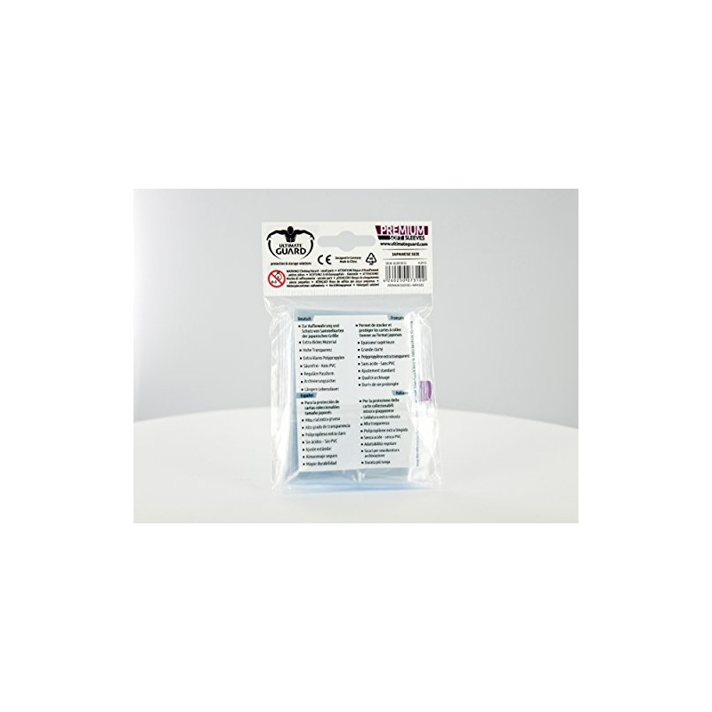 Ultimate Guard UGD010135 "Japanese Size" Premium Soft Sleeves (Transparent)