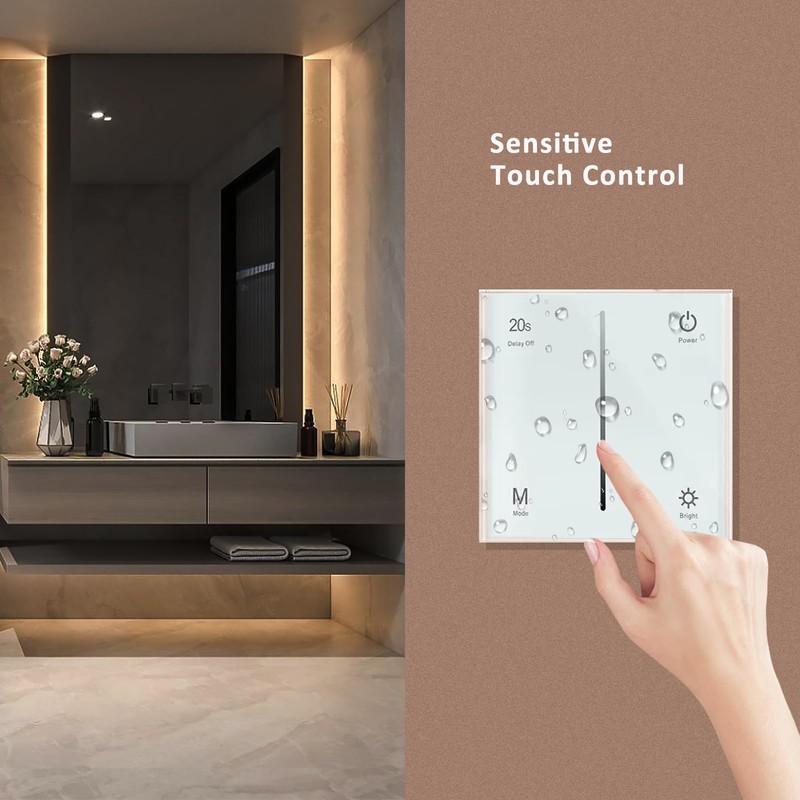 JOYLIT 12-48V LED Dimmer 2CH X 5A/CH, in Wall Touch