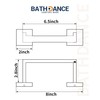 BATHDANCE Toilet Paper Holder Wall Mount, Square Stainless Steel Rustproof
