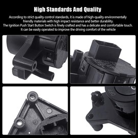 Ignition Push Start Button Switch Fit for Jeep Cherokee 2014-2018 Start Stop Ignition Switch Replace 6CK47DX9AB 1VB70DX9AC