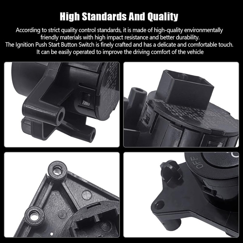 Ignition Push Start Button Switch Fit for Jeep Cherokee 2014-2018