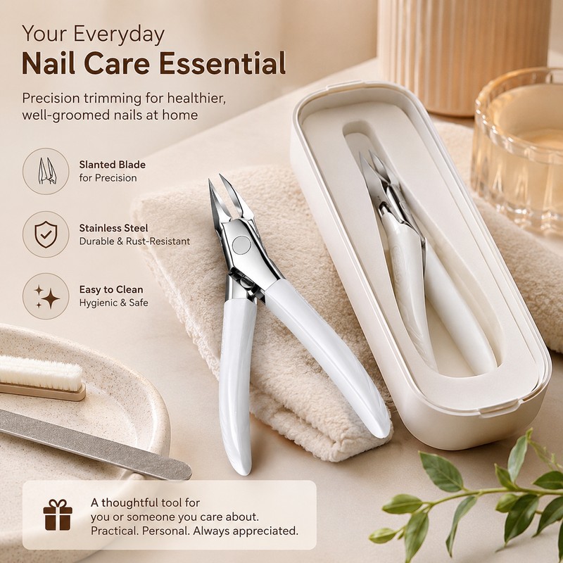 Large Jaw Toenail Clippers for Thick Nails – Stainless Steel