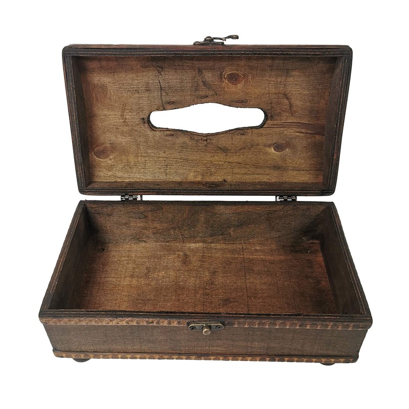 Carina's Collection Dark Brown Tissue Box Cover