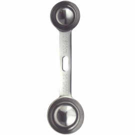 Nagao Tsubamesanjo Extra Thick Double Measuring Spoon, 0.4 fl oz (10 cc, 20 cc), 18-8 Stainless Steel, Made in Japan