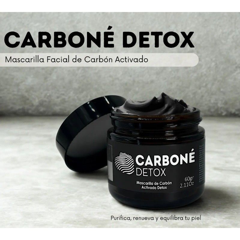 🔥 Mascarilla facial carboné detox sdl lab con carbón activado