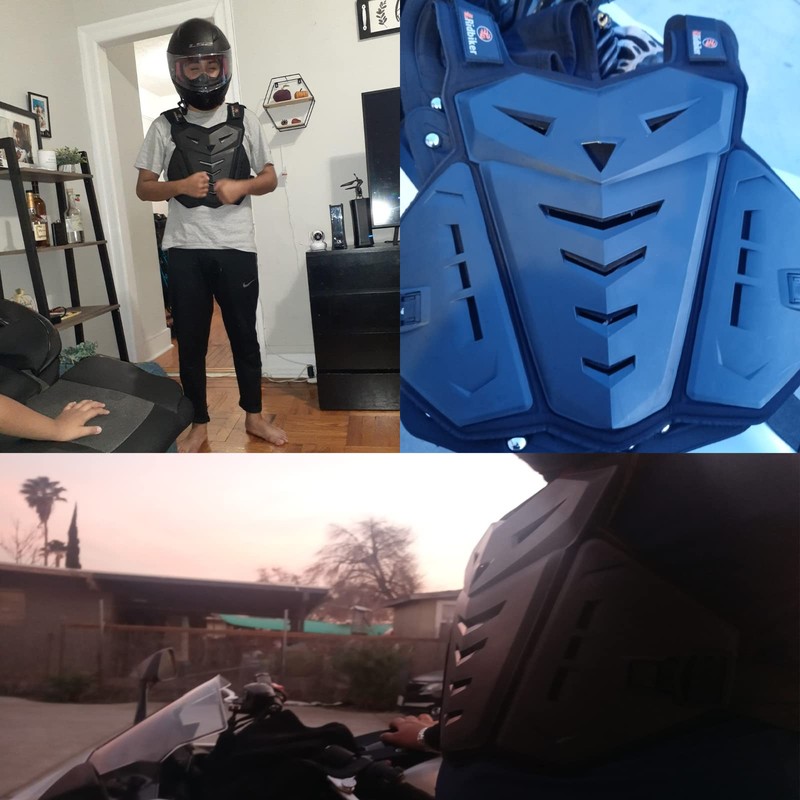 Motorcycle Body Armor Vest Dirt Bike Gear, Chest Protector Motocross