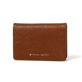 [G Genuine Leather] Natural Milling Leather Card Case, Camel