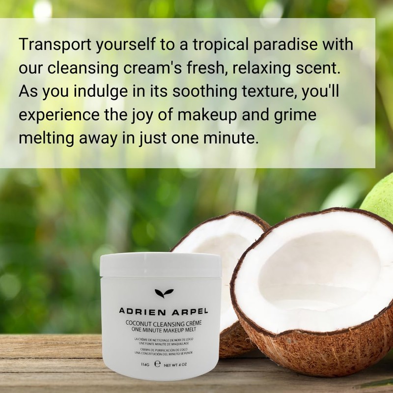 Coconut Cleansing Crème by Adrien Arpel, Facial Cleanser & Makeup