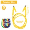 MELIFE 5PCS Alligator Clips Test Leads, 15A Test Leads Wire