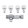 Artillery Airbrush Adapter Set, 5 Pieces Airbrush Quick Disconnect Coupling,