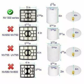 For Shark Filters Shark Rotator Pro Lift-away NV500 NV501 NV502 NV503 NV505 NV510 (3 Pack)