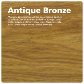 Rubio Monocoat Wood Stain & Finish 65 ft² - Antique Bronze | Oil Plus 2C | Quick-Dry, Eco-Friendly Linseed Wood Oil for Indoor Use, Includes Accelerator (Part B) | Protector | 130 ml