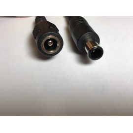 DIXIETREE Replacement for 5.5mm x 2.5mm DC Socket Wire Cable Lead Convertor to 6.0mm x 4.3mm centre pin