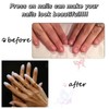 24Pcs Square False Nails Short - Nude Pink Press on