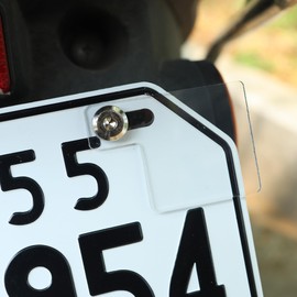 KICARYAJP DAX PCX DIO, Aluminum Car Inspection Sticker, 4.2 fl oz (125 cc), Auto Inspection Sticker, Self-Liability Plate, For Electric Motorcycles & Motorcycles, Stickers For Electric Motorcycles