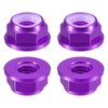 sourcing map Nylon Insert Hex Lock Nuts, 4pcs - M6