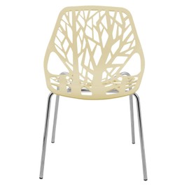 HomeStock Artisanal Abode Modern Dining Chair - 31" H x 21" W x 22" D, Unique Cut-Out Design, Perfect for Minimalist Dining Spaces!