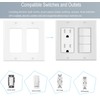 2-Gang Switch Outlet Wall Plate Cover Double Decora Electrical Faceplate
