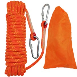 10mm Ropes, Multipurpose Lanyards, Heavy Duty Rope for Outdoor and Indoor Use, Camping, Hiking, Boating, Fishing, Crafts and Household Projects (Orange, 20m)