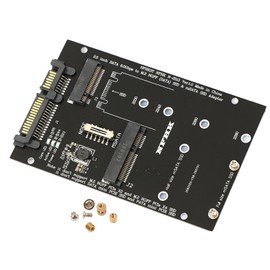 AYMBH 2-in-1 Combo M.2 NGFF & mSATA SSD to SATA 3.0 Adapter Converter Card, B-Key & B+M Key Supported, High-Speed SATA III Interface for PC, Laptop - NOT Compatible with NVME M-Key SSD