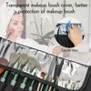 Portable Folding Makeup Brush Bag, Multifunctional Cosmetics Rolling Storage Case