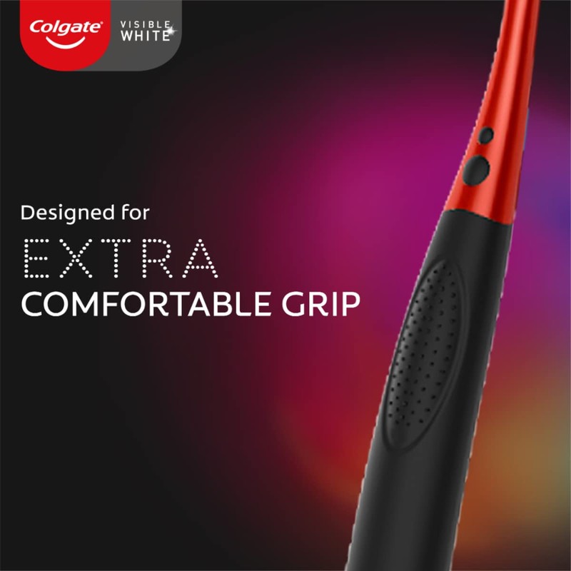 Colgate Visible White O2 Manual Toothbrush for Adults- 2 Pcs,