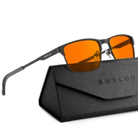 ANYLUV Blue Light Glasses for Men/Women, Lightweight Blue Light Blocking Glasses, Anti-Eye Strain Computer Glasses for Gaming