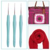 Crochet Hook 0.5mm 3 Pcs,Small Crochet Hook 0.5mm Dreadlocks, Ergonomic