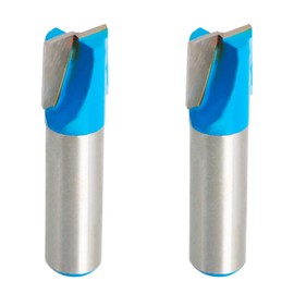 Aopin Floor Cleaning Bit 5/8" Diameter 1/2" Shank Router Bit Spoil Board Surface Plate Flattening Woodworking Router Cutter Bit Silver 2pcs