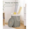 SETVSON Laundry Hamper with Lid Laundry Basket with Lid 19.0