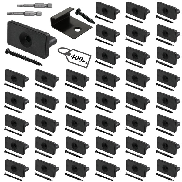 Hidden Fastener for Composite Deck, 400PCS Hidden Deck Fasteners &