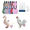 MANON ROSA Chicken Diapers Bantam Hens - Reusable 6-Piece Set