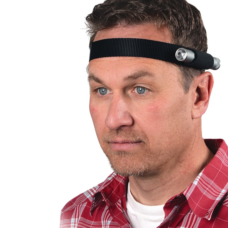 Nite Ize Headband Flashlight Holder Black