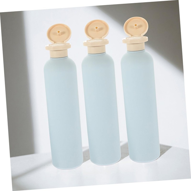 VICASKY 4pcs Refillable Travel Shampoo Bottles Conditioner Bottles Portable Pump