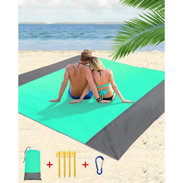 Zumhigh Beach Mat Picnic Blanket Waterproof Upgraded Extra Large Beach
