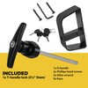 5-1/2" T-Handle Lock kit-Hurrikom Shed Door Latch with 5 Keys,