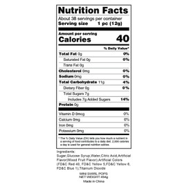 Mini Rainbow Swirl lollipops (4 pack of 38 - bulk 152 suckers) Individually wrapped