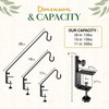 Idzo 18 Inch Railing Hook, Deck Hook for Bird Feeder